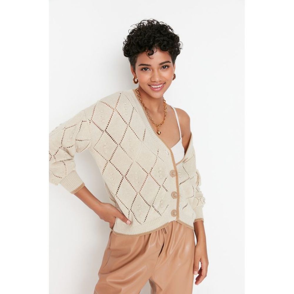 NWT Trendyol Regular fit Crew neck Knitwear Cardigan